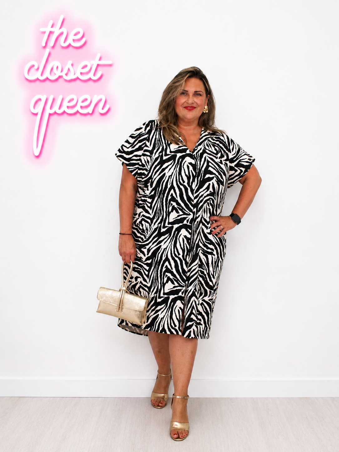 V Stitch Crepy Zebra