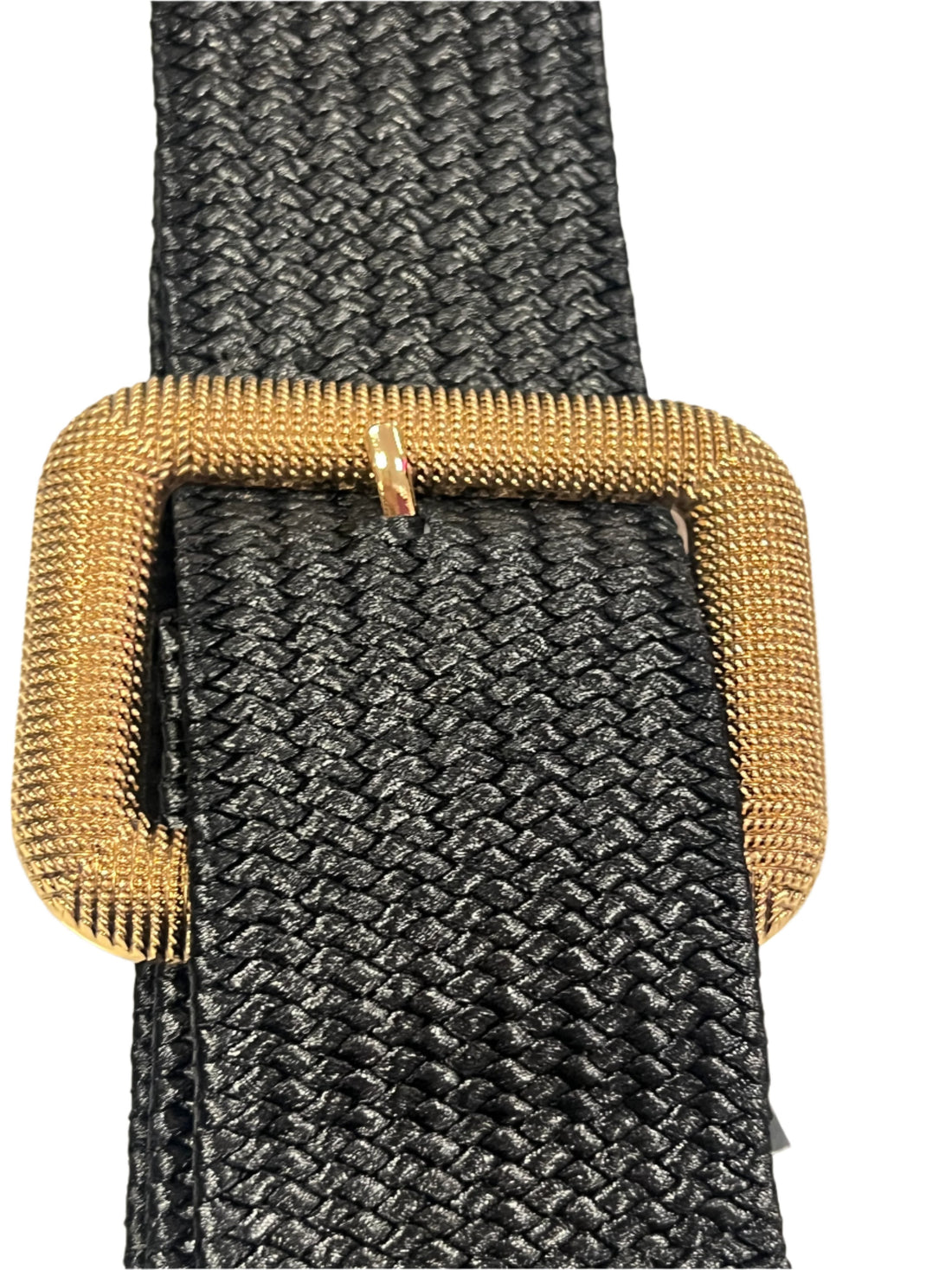 Weave belt black plus size 