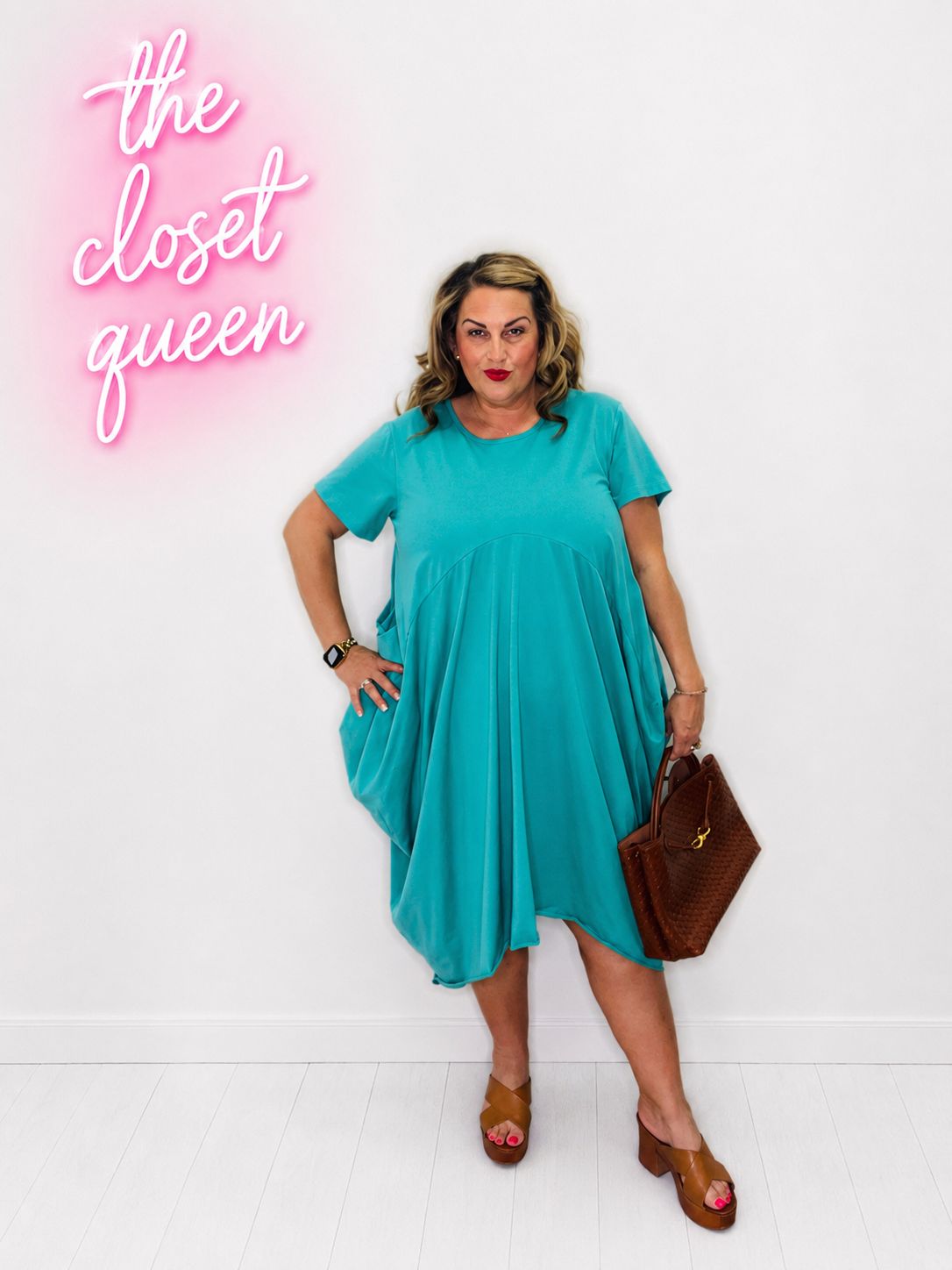Drape Hanky Jersey Dress