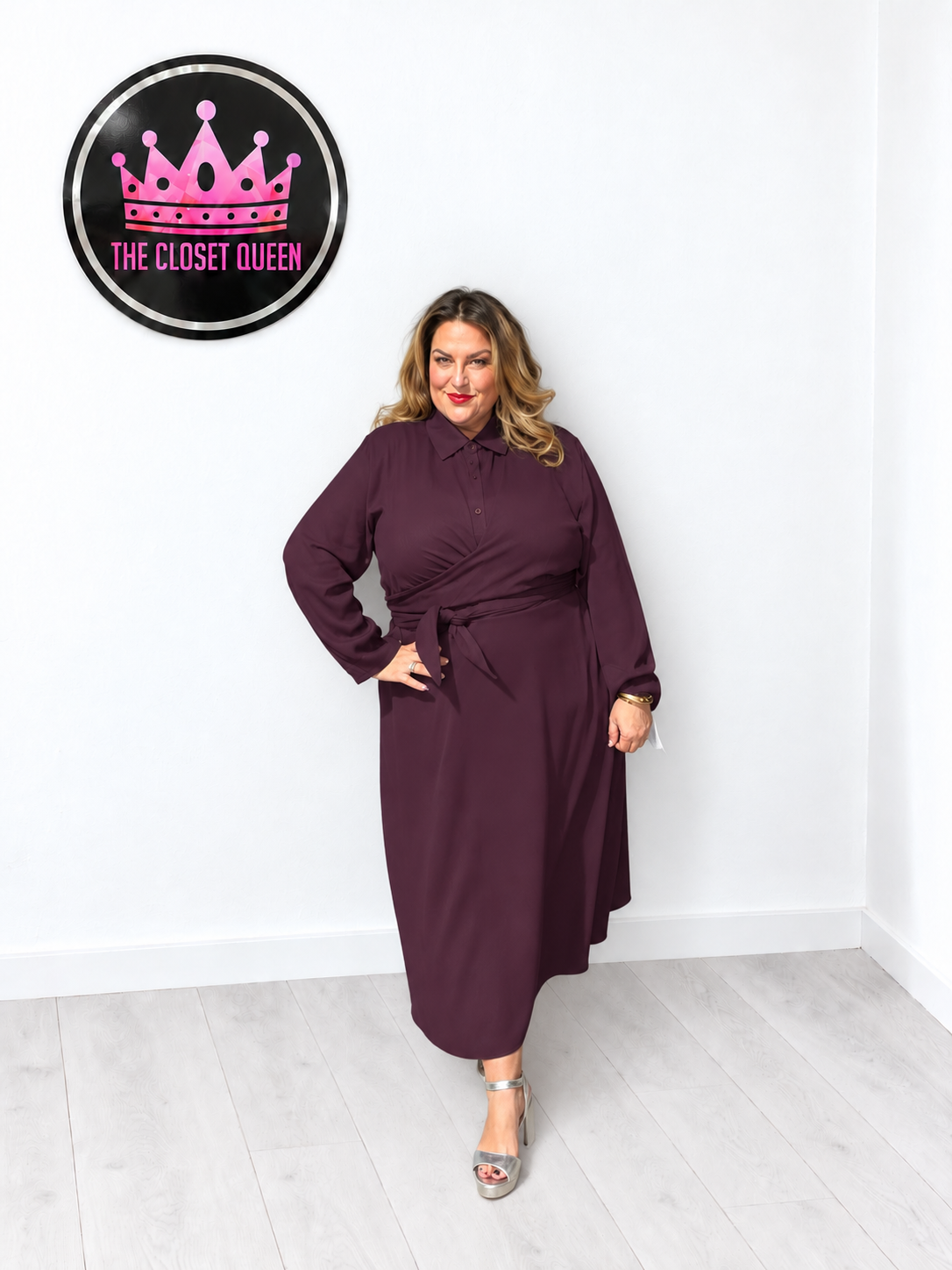 Wrap Around Shirt Dress