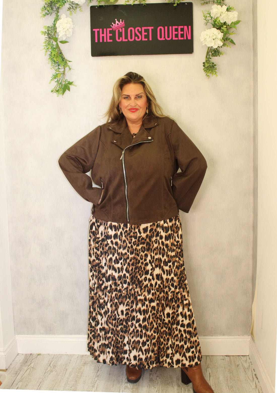 Suedette Biker Jacket