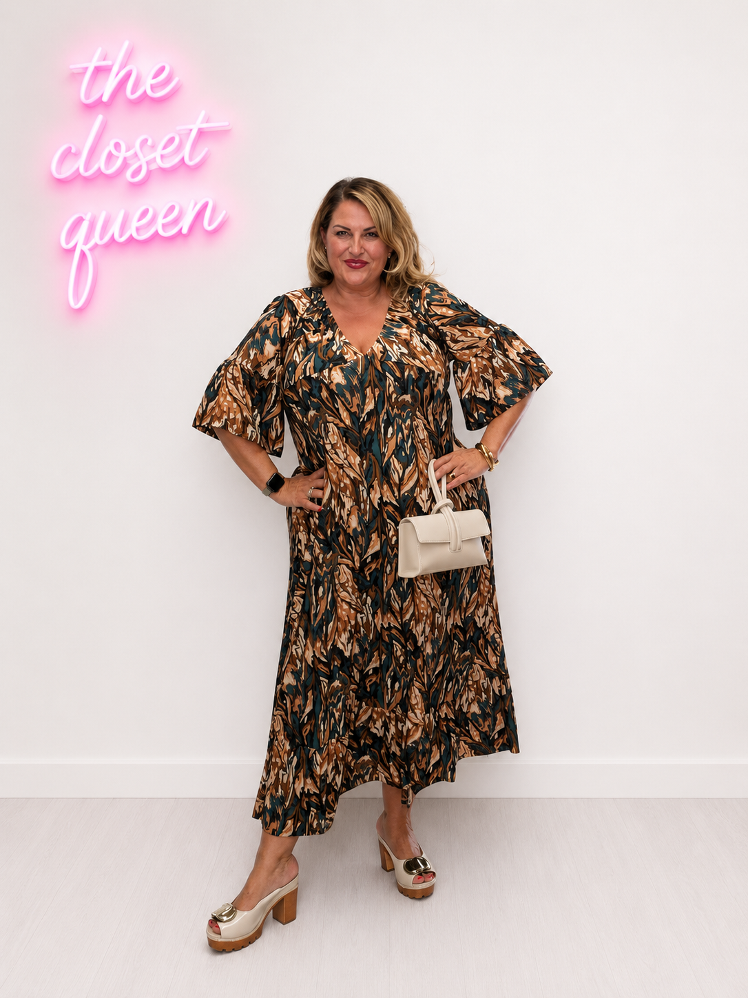Bailey Dress Quail Print