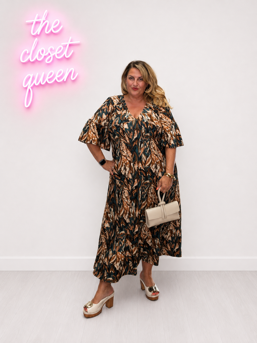 Bailey Dress Quail Print