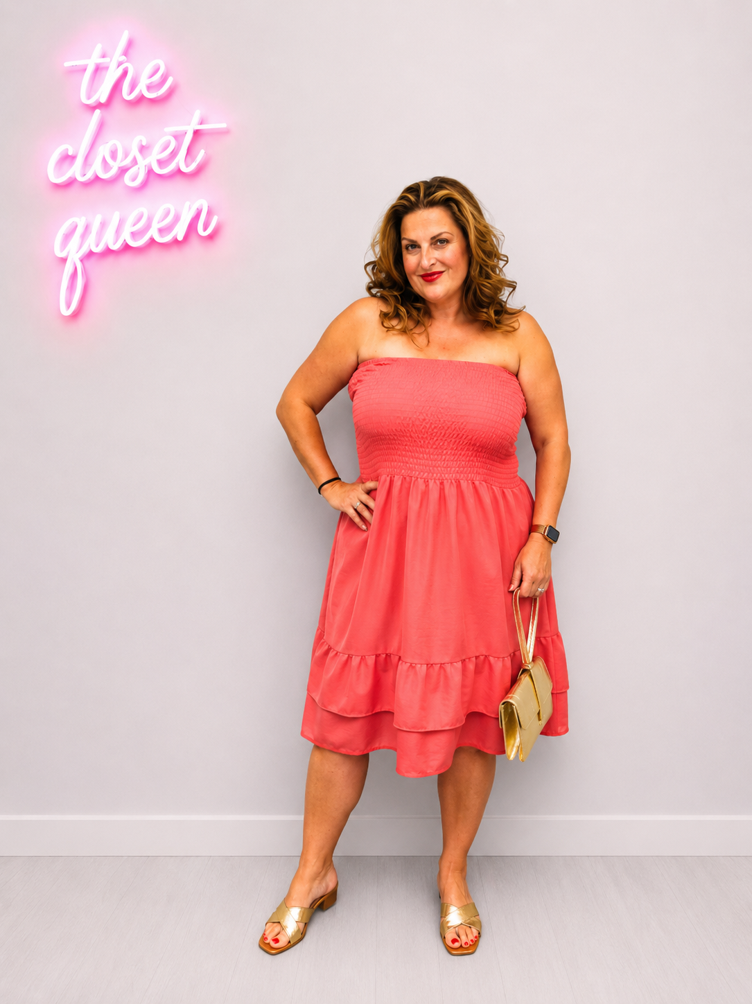 Bandeau Sheered Top Ra Ra Dress