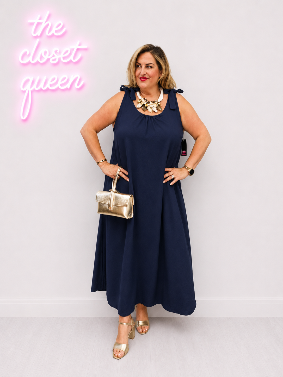 Bow Tie Maxi Dress