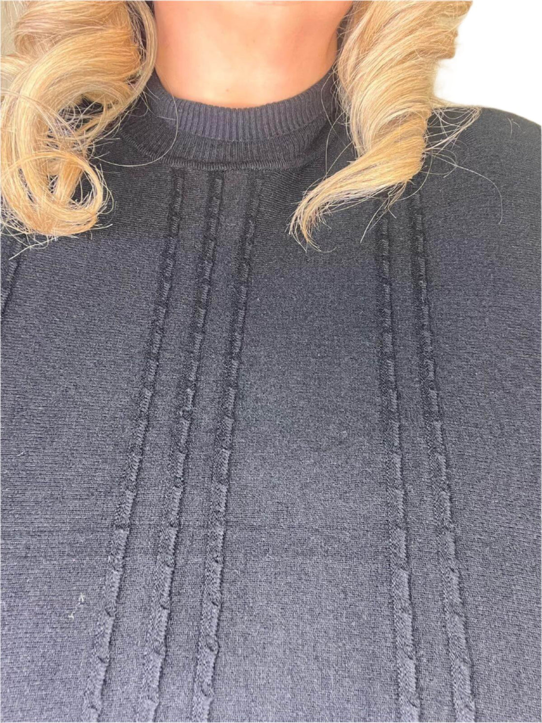 bradley jumper black turtle neck 