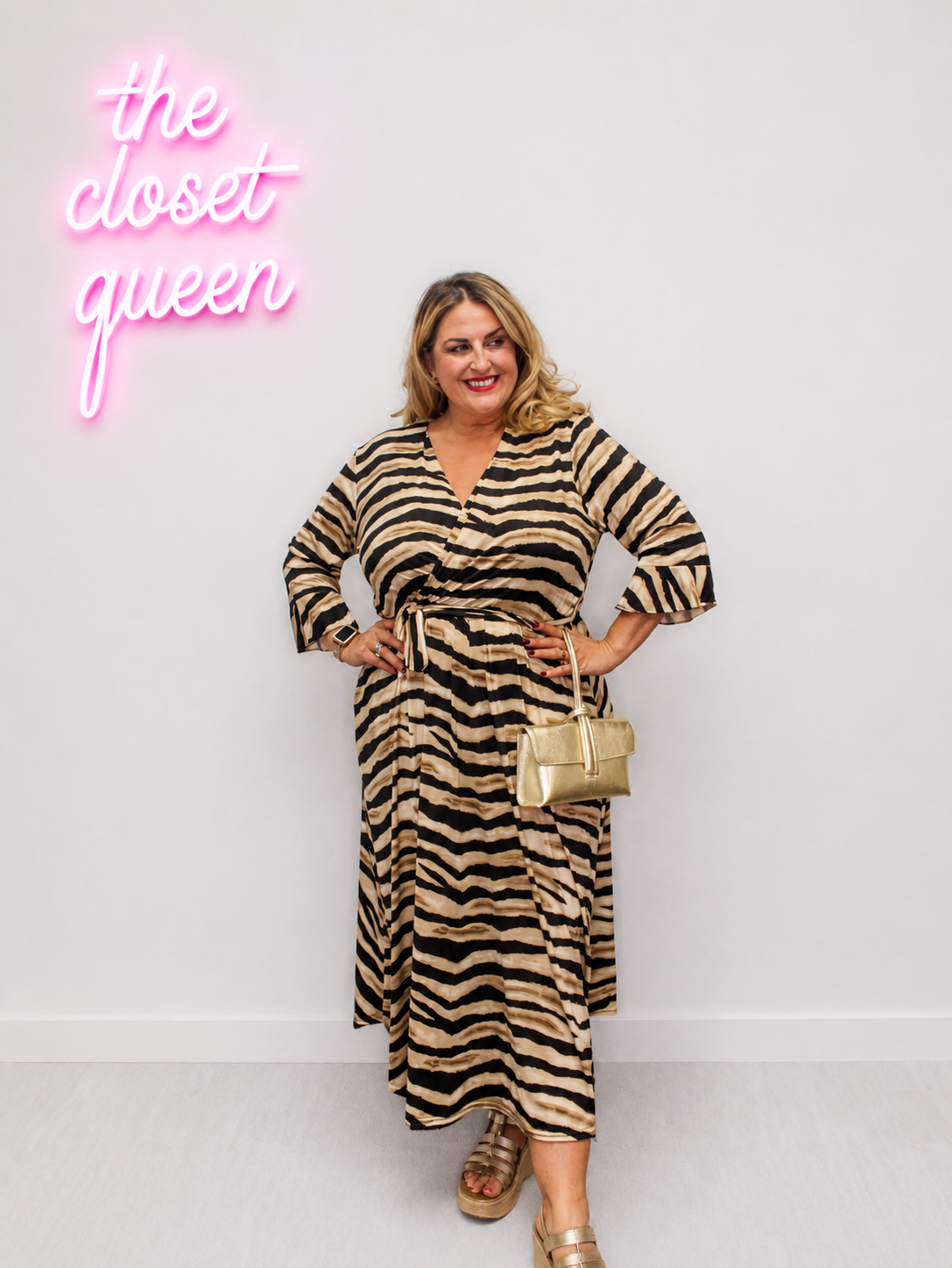 Capri Dress Bell Sleeve Creme