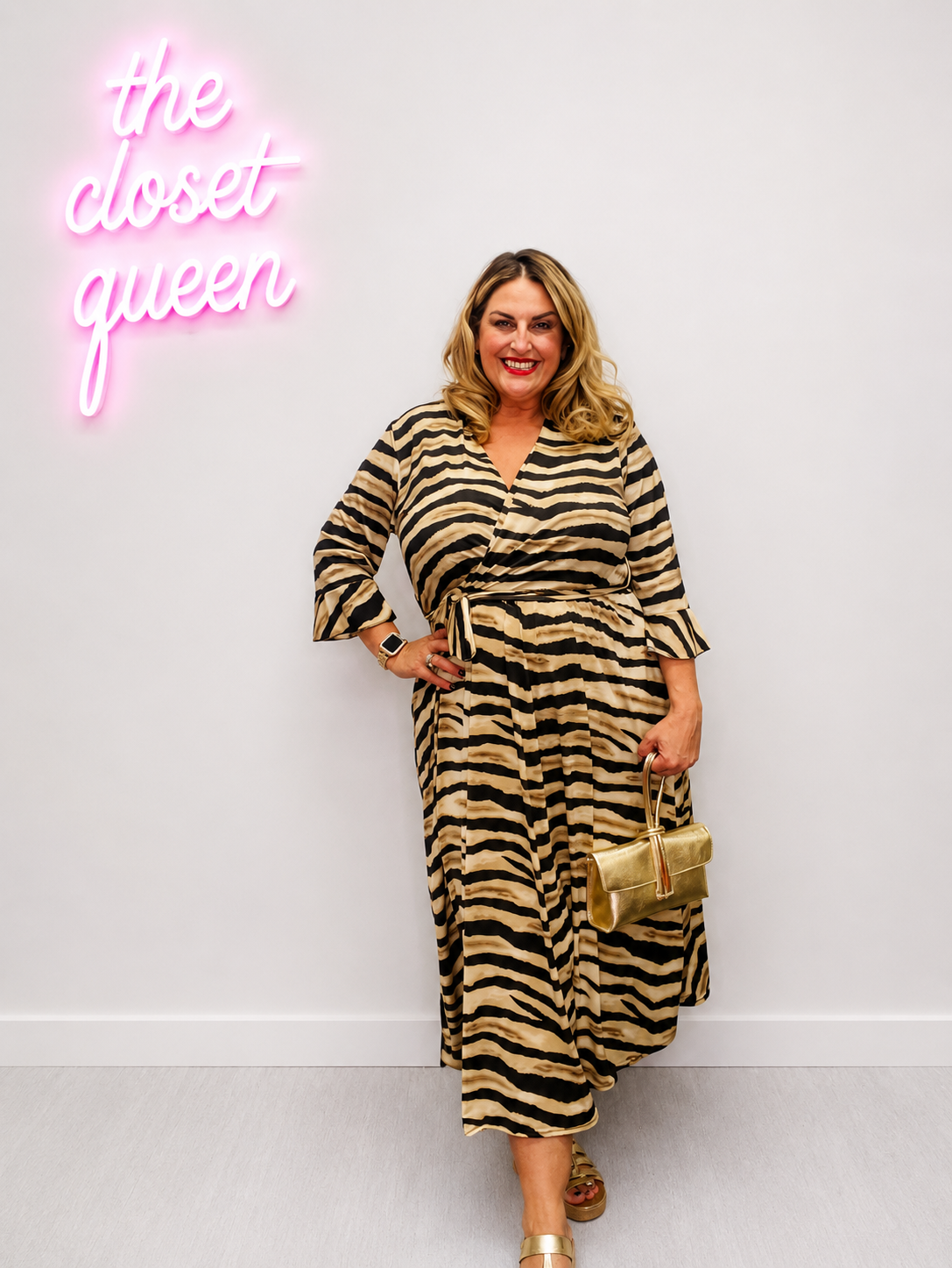 Capri Dress Bell Sleeve Creme