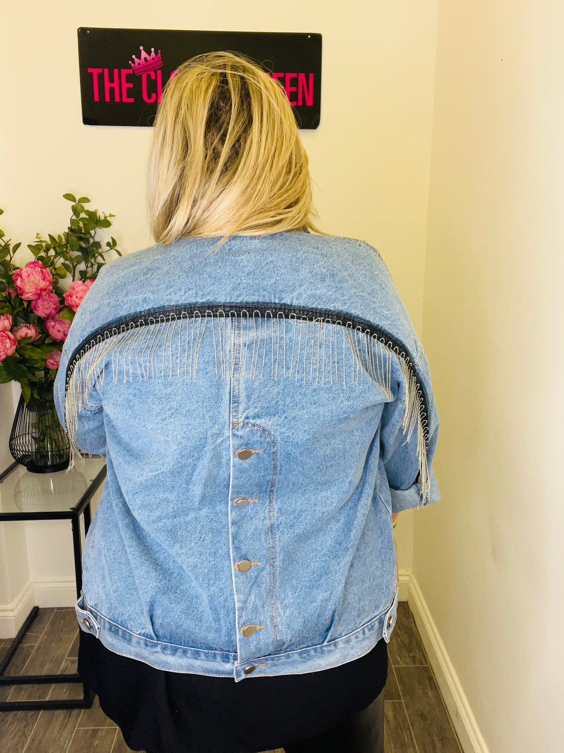 Chain Back Denim Jacket