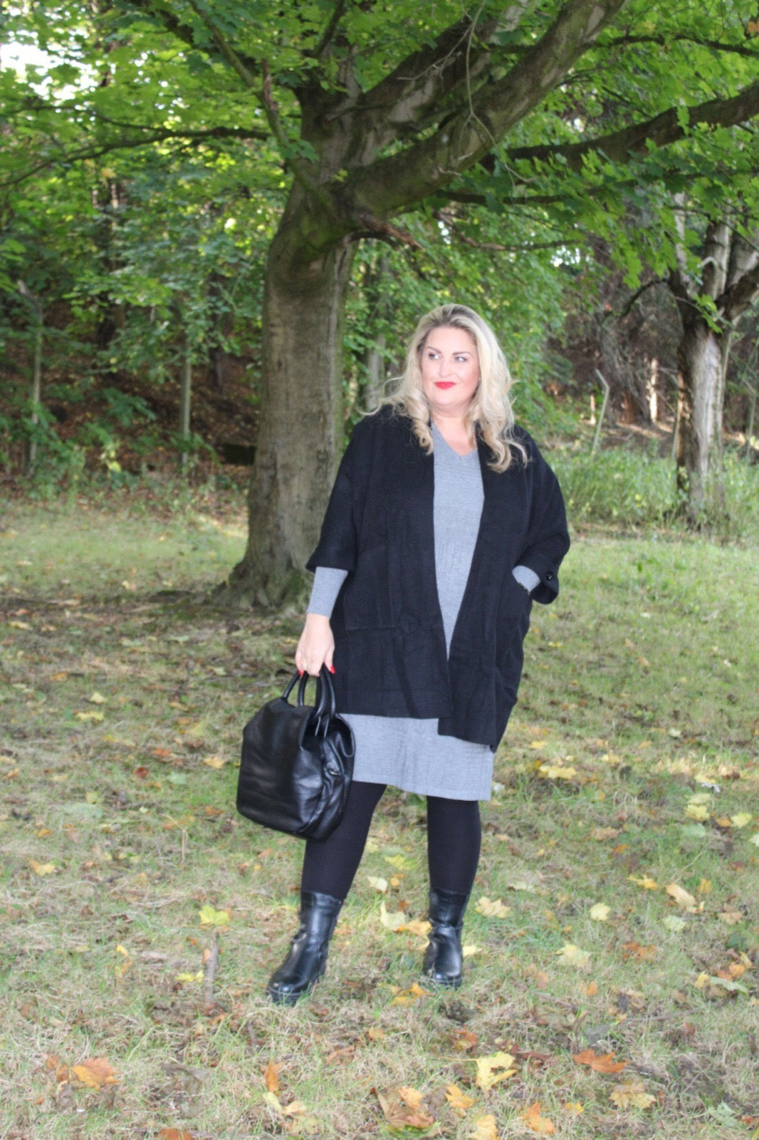 cocoon cardigan black pockets plus size