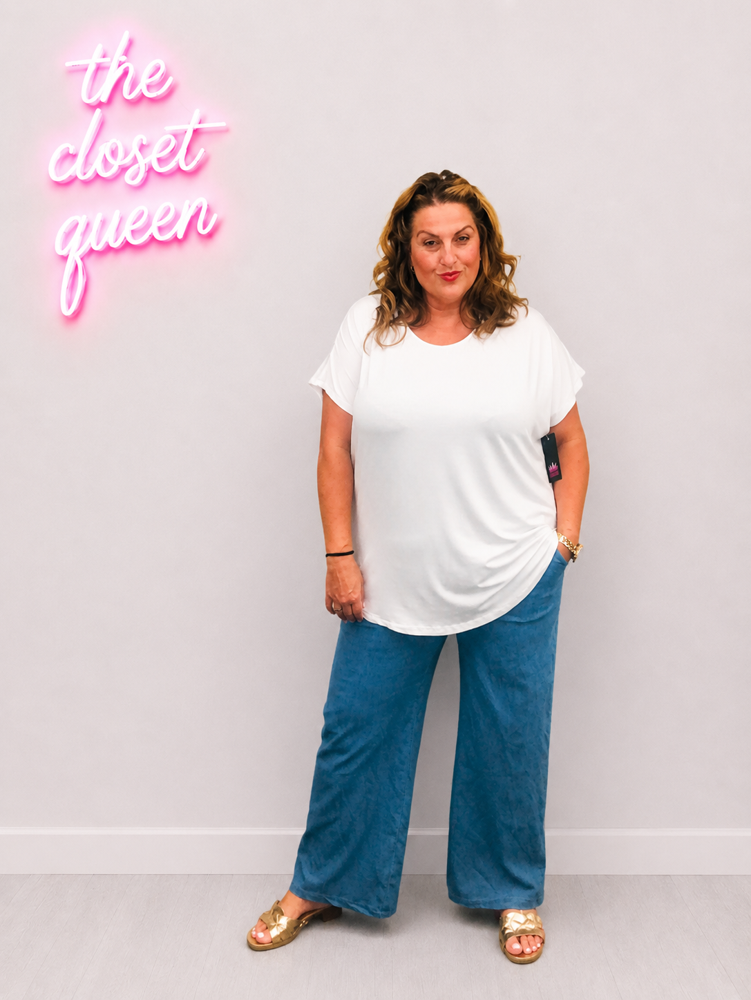 Stretch Wide Leg Jeggings