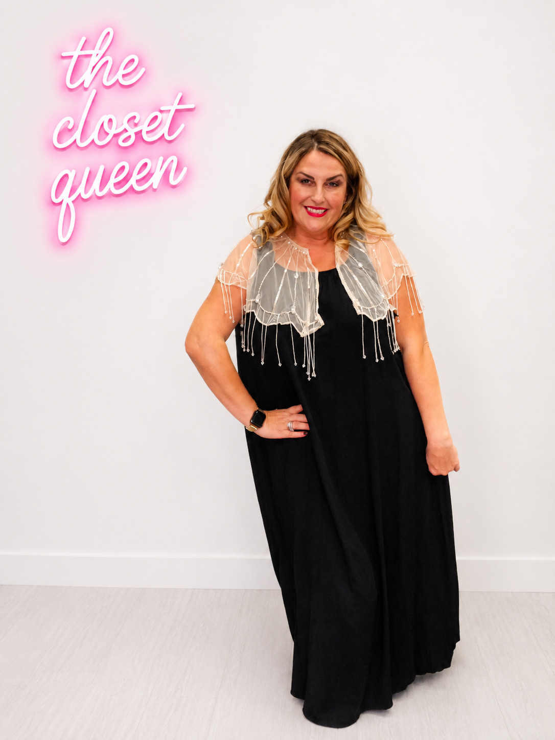 Dangle Bead Shoulder Shrug