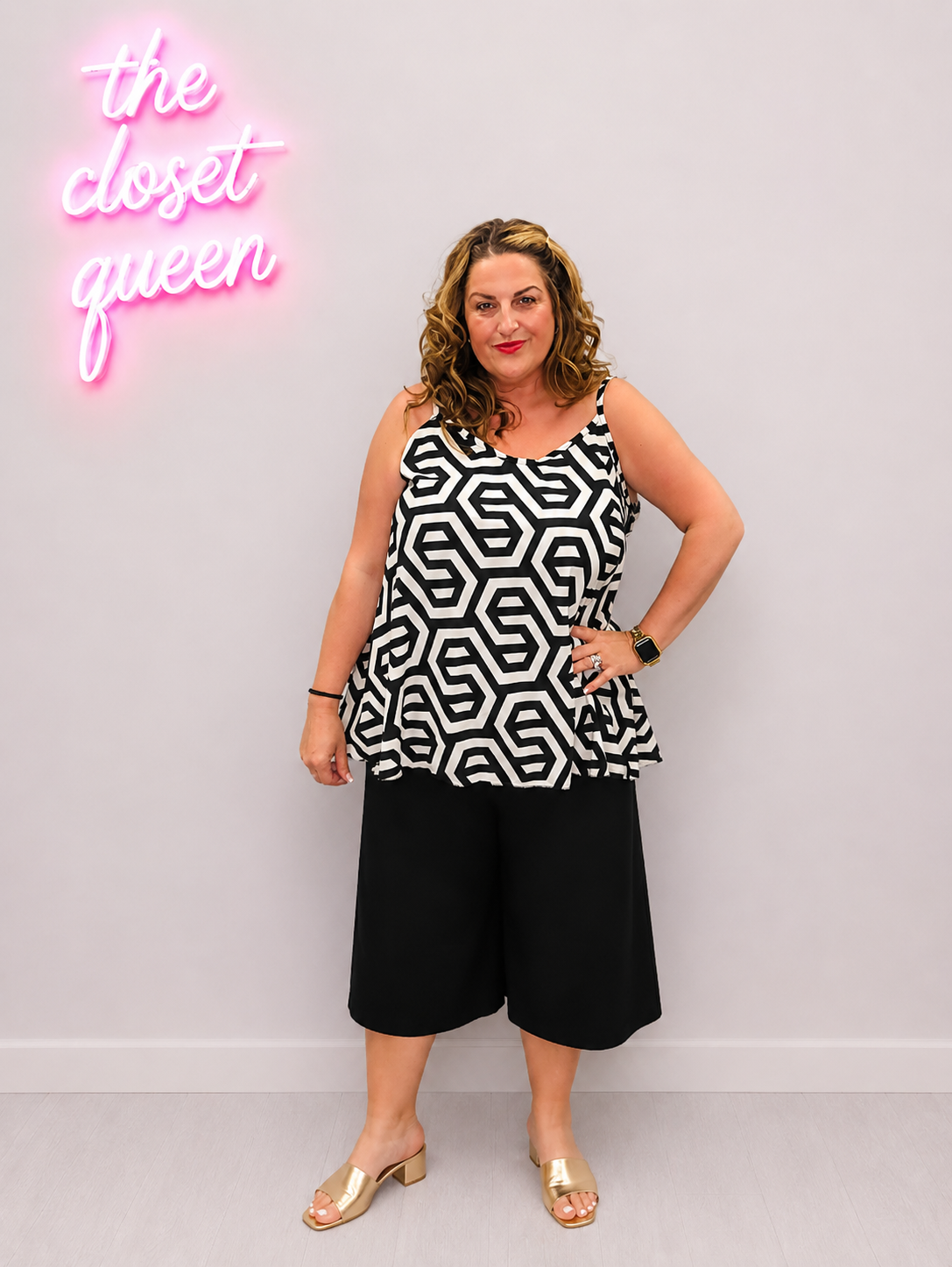 Swing Vest Curve Geo Link