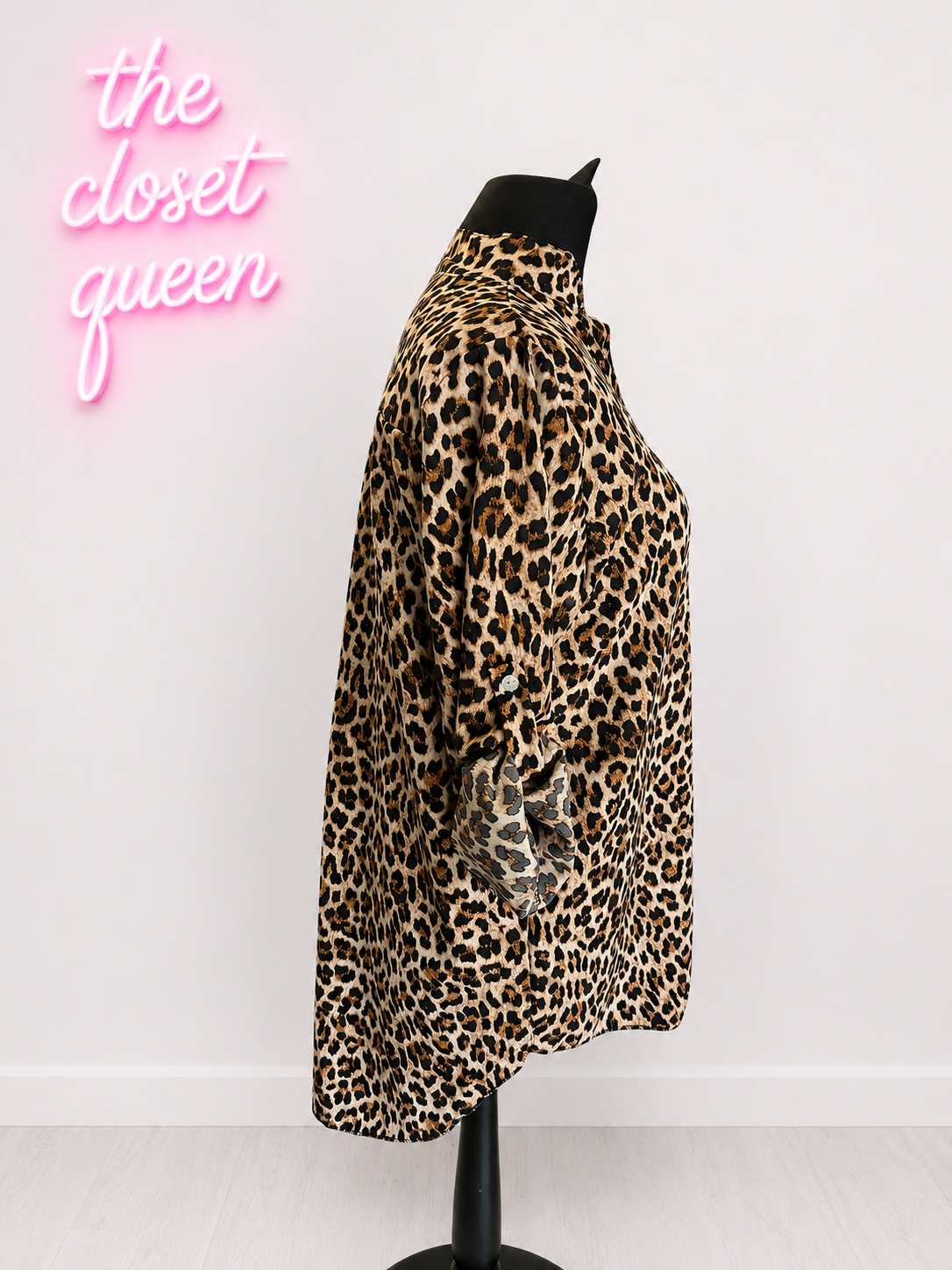 Epaulette Animal Top Leopard