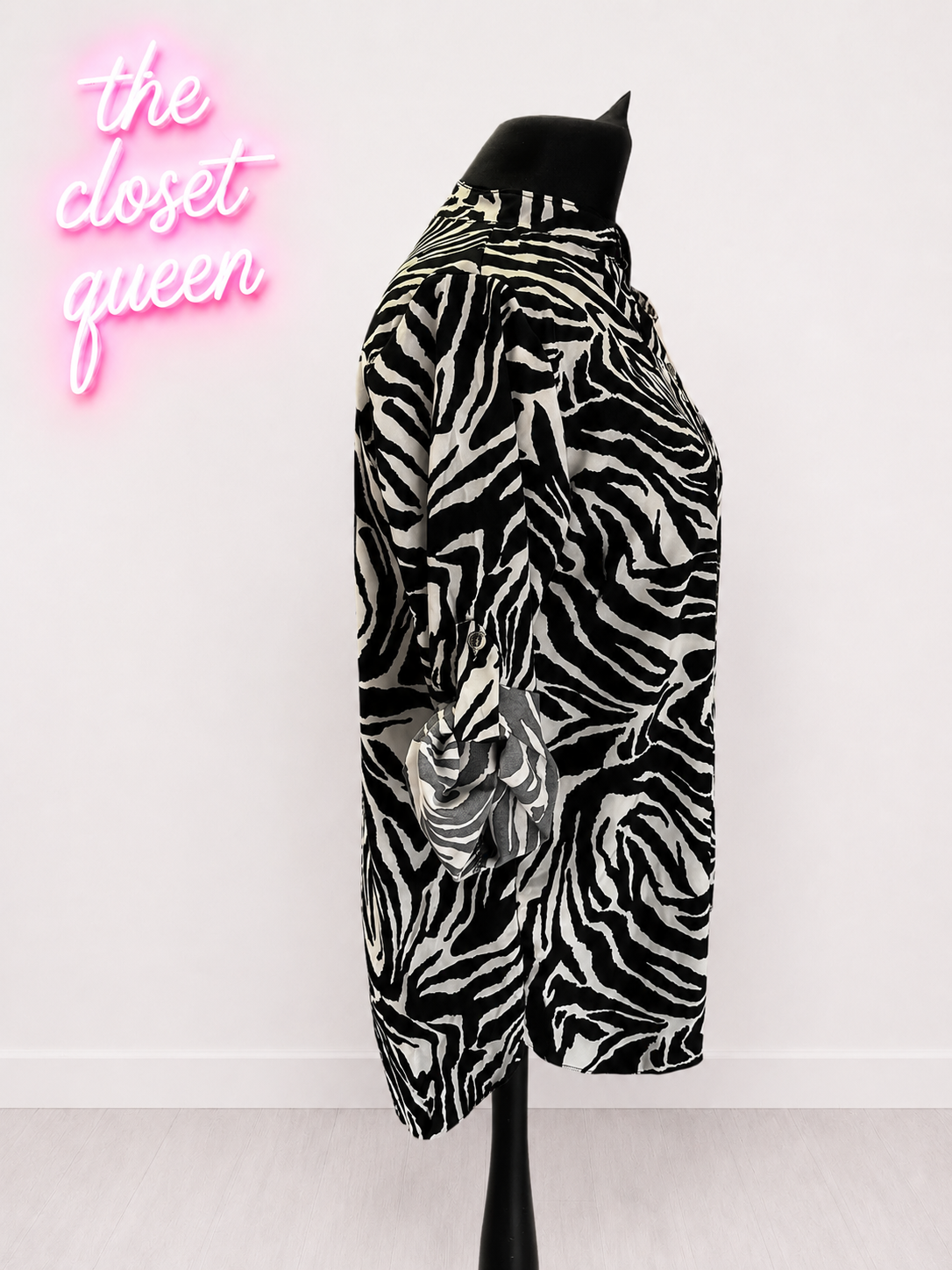 Epaulette Animal Top Zebra