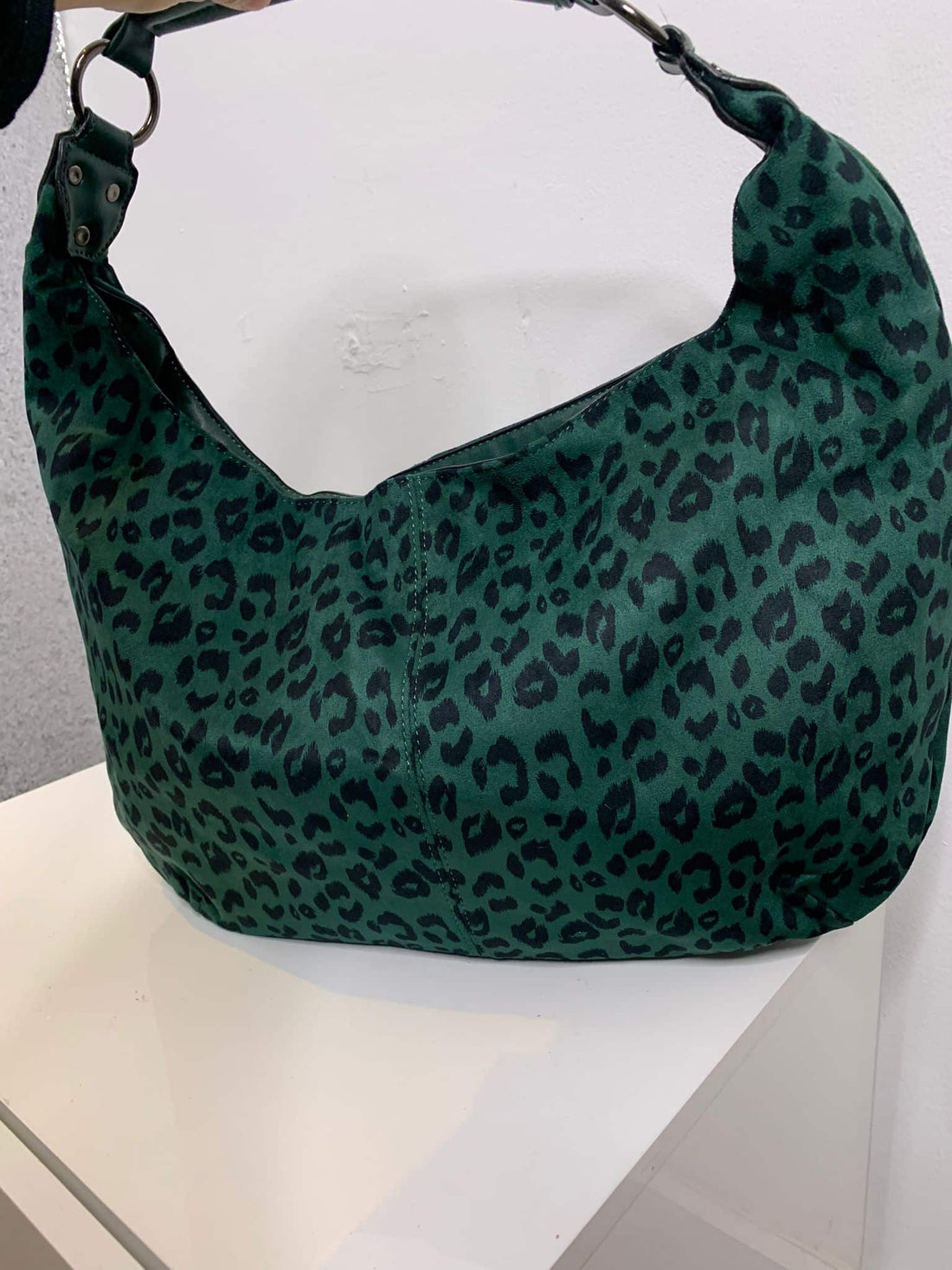 SLOUCH BOW LEOPARD BAG