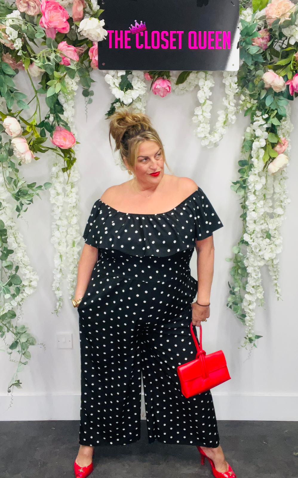 Lassi Frill Jumpsuit Polka Dot