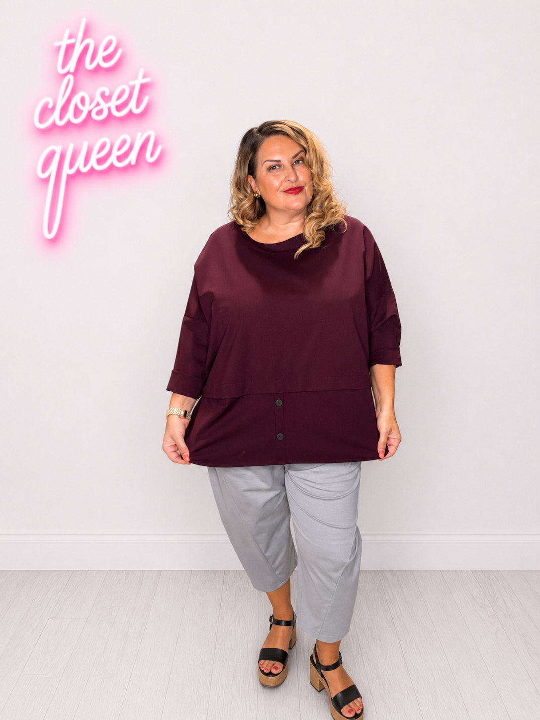 Frankie Button Bottom Top