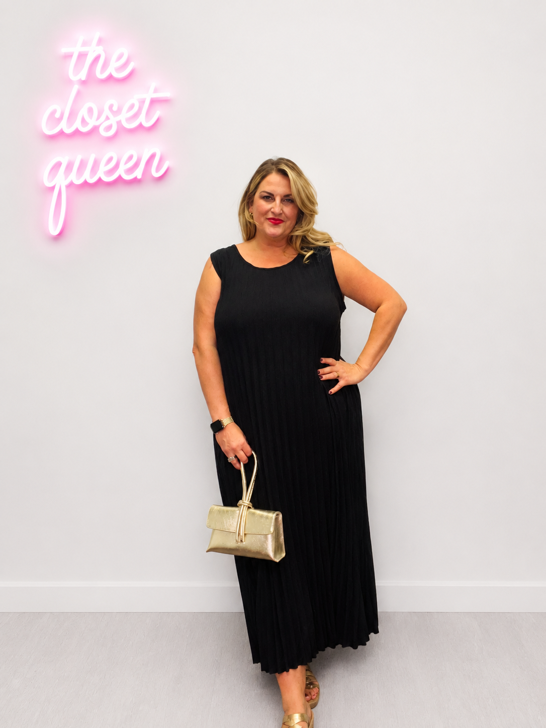 Full Pleat Vest Dress
