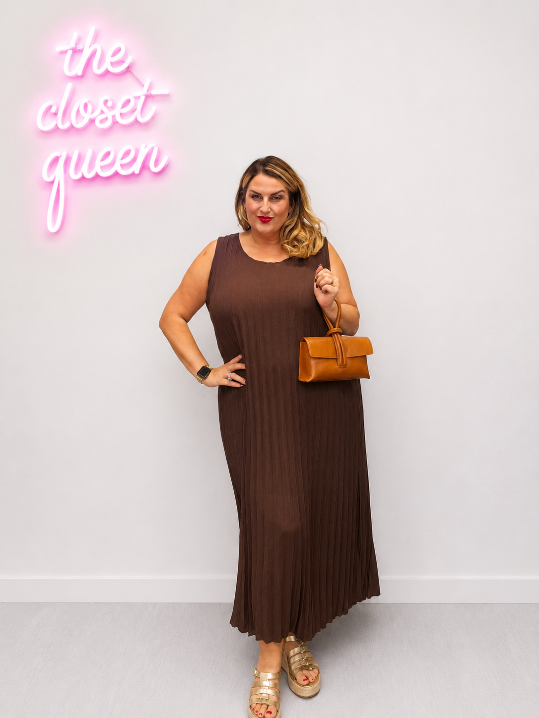 Full Pleat Vest Dress