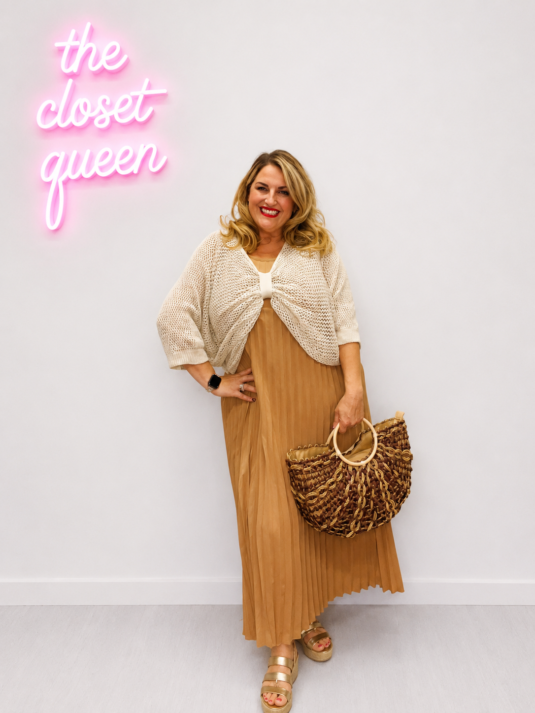 Full Pleat Vest Dress