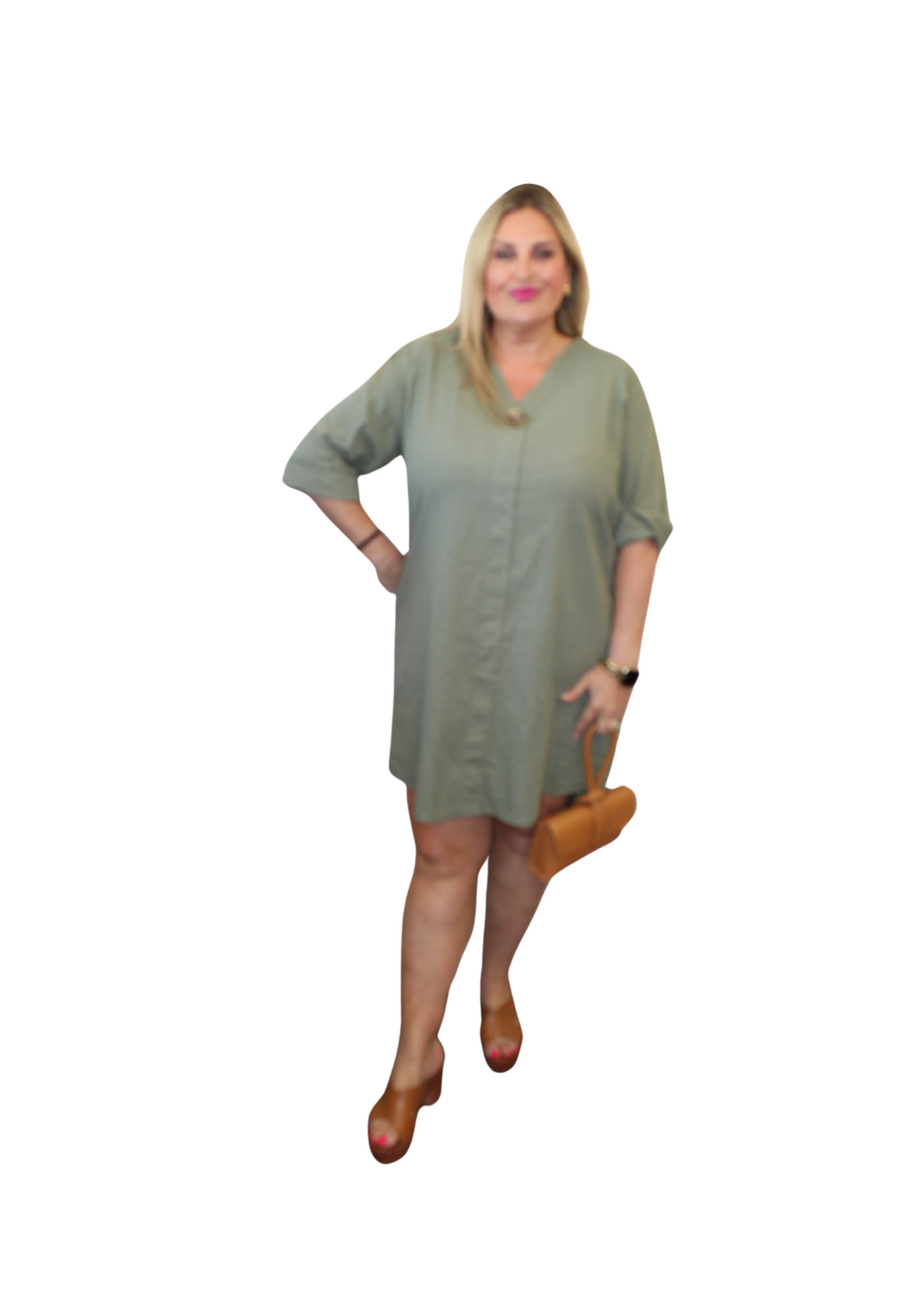 Brass Button Dress