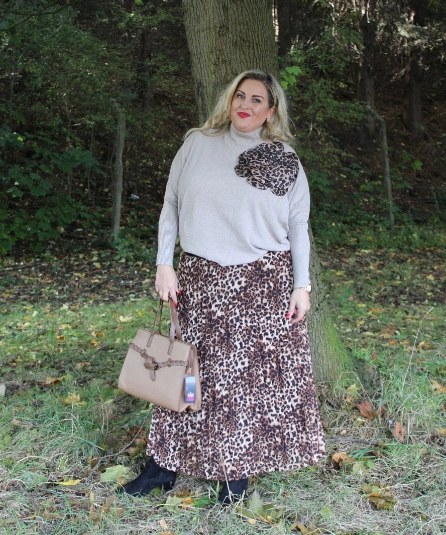 Leopard Flower Jumper The Closet Queen