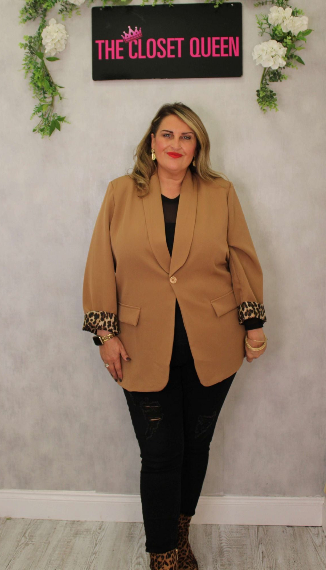 Leopard Lined Blazer