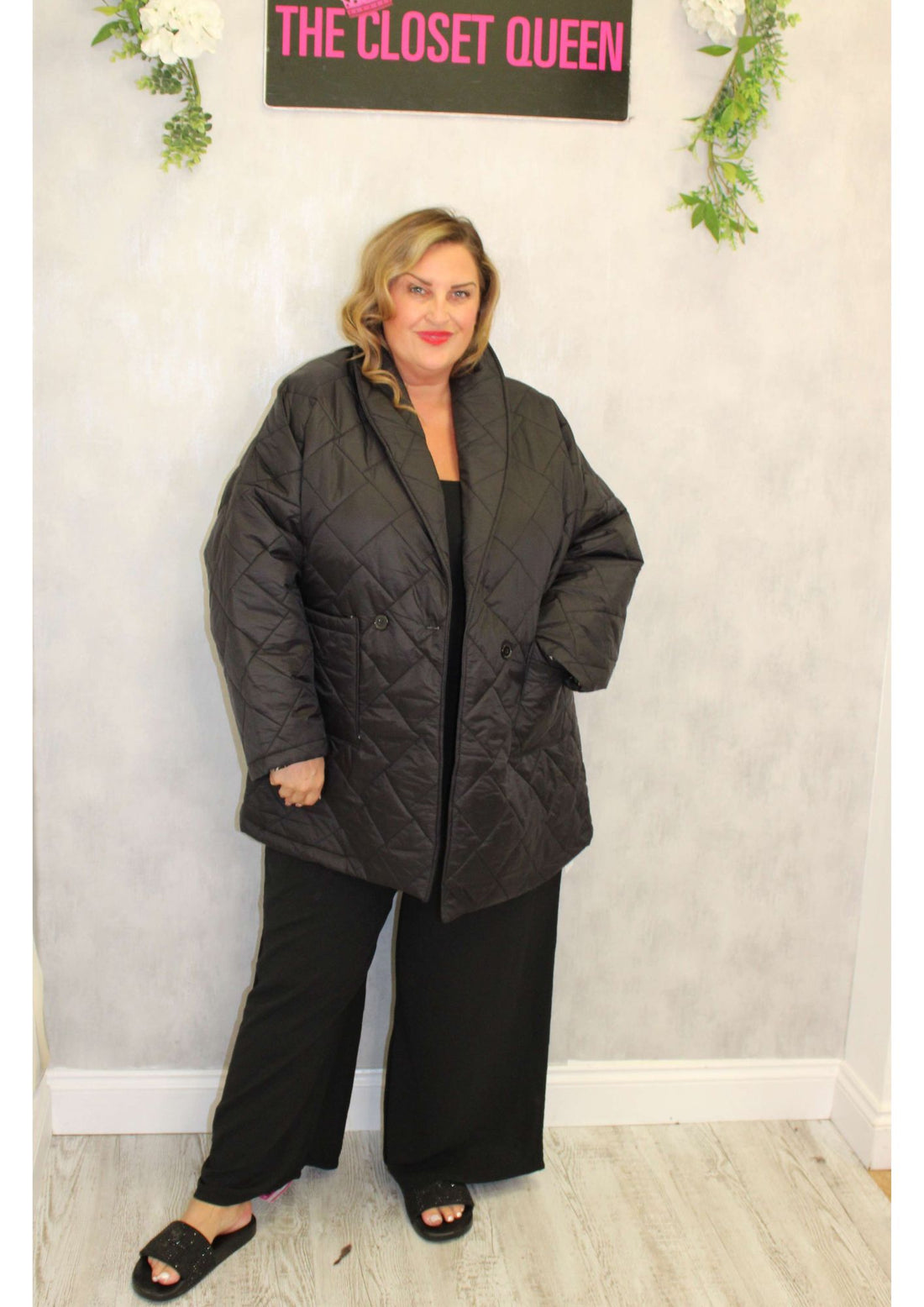 Leopard Lined Double Button Jacket