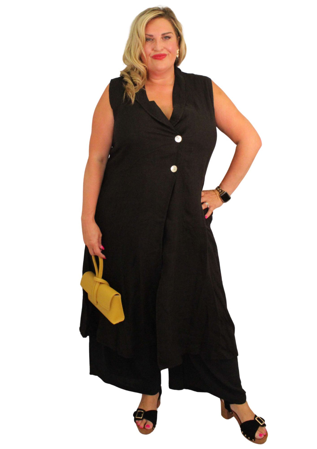 Linen Waistcoat Dress