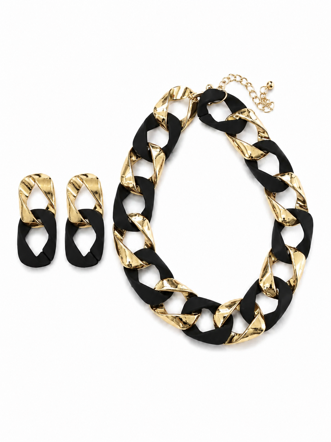 Link Necklace & Earrings