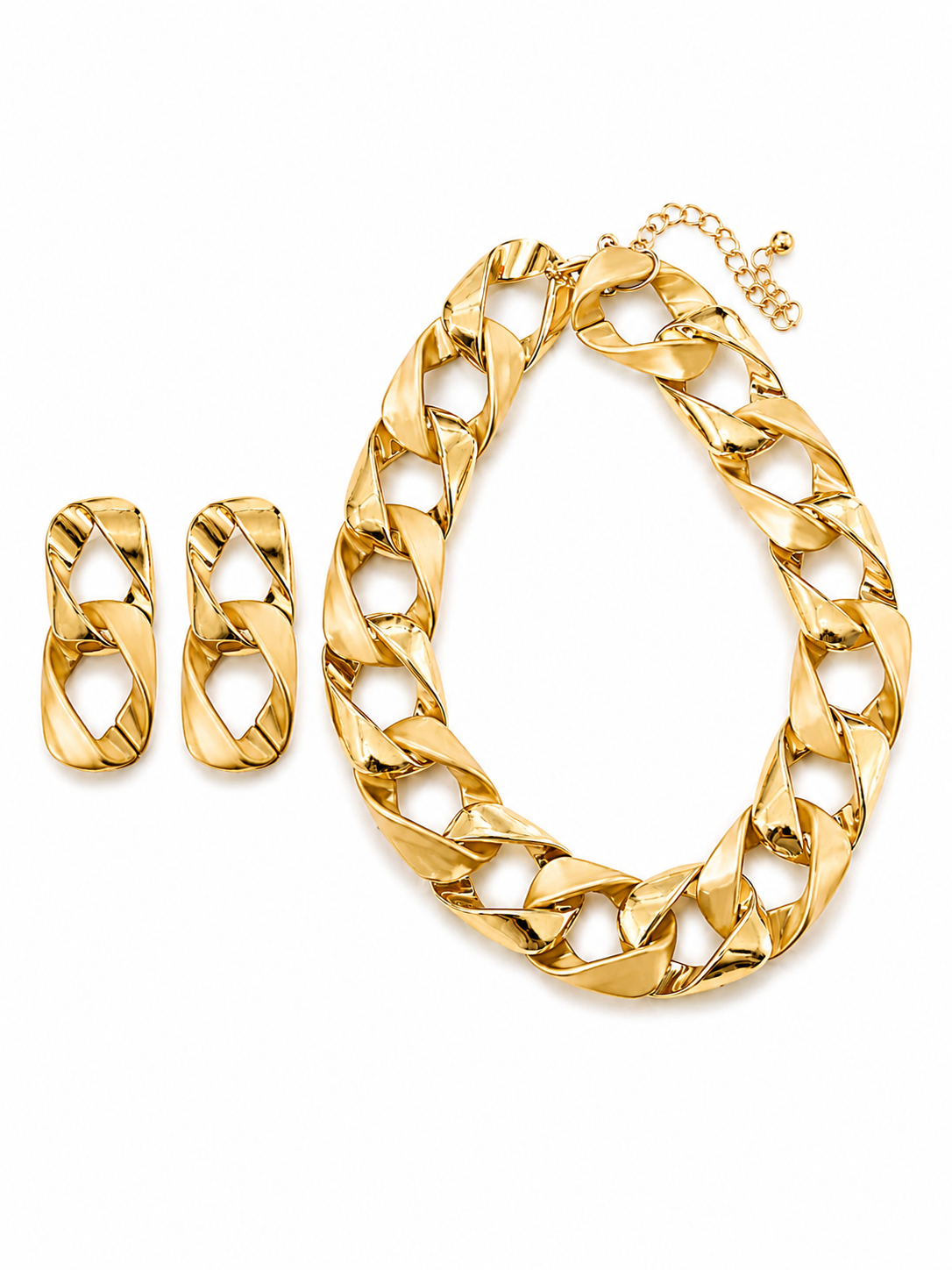 Link Necklace & Earrings