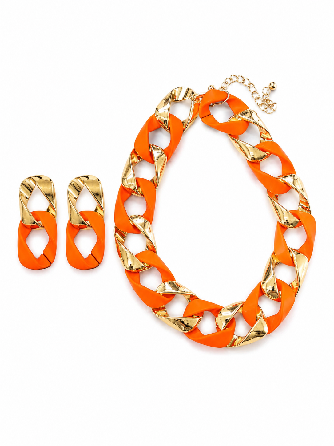 Link Necklace & Earrings