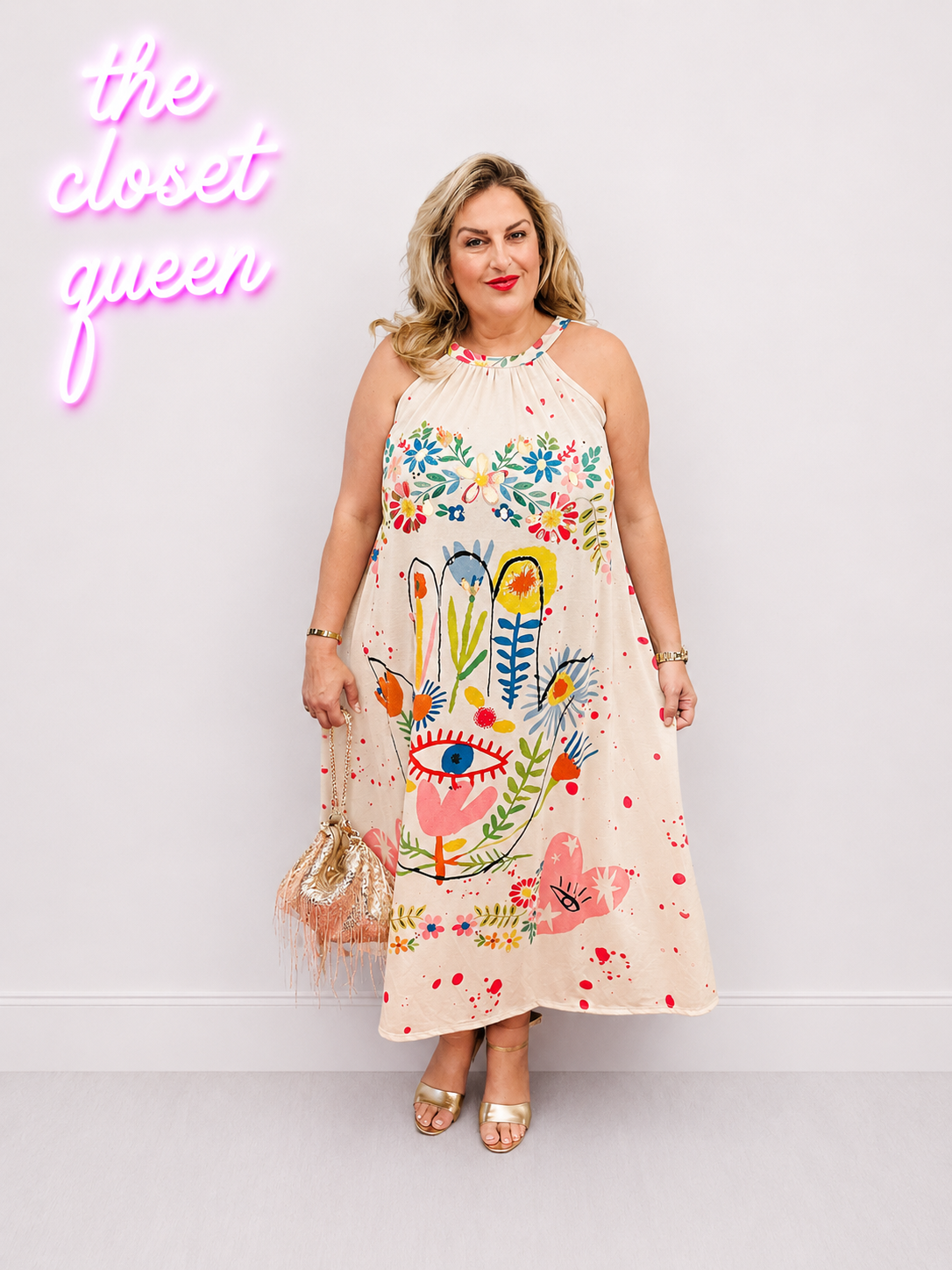 Lurey Third Eye Halter Dress