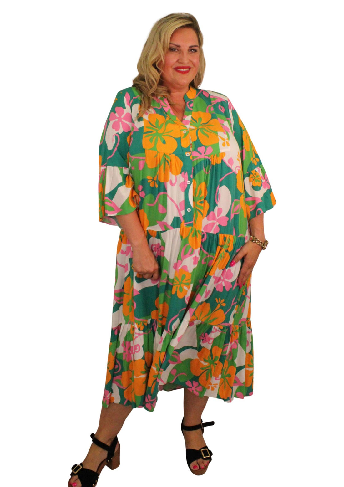 Mary Jane Maxi Dress Bright Playtime Print