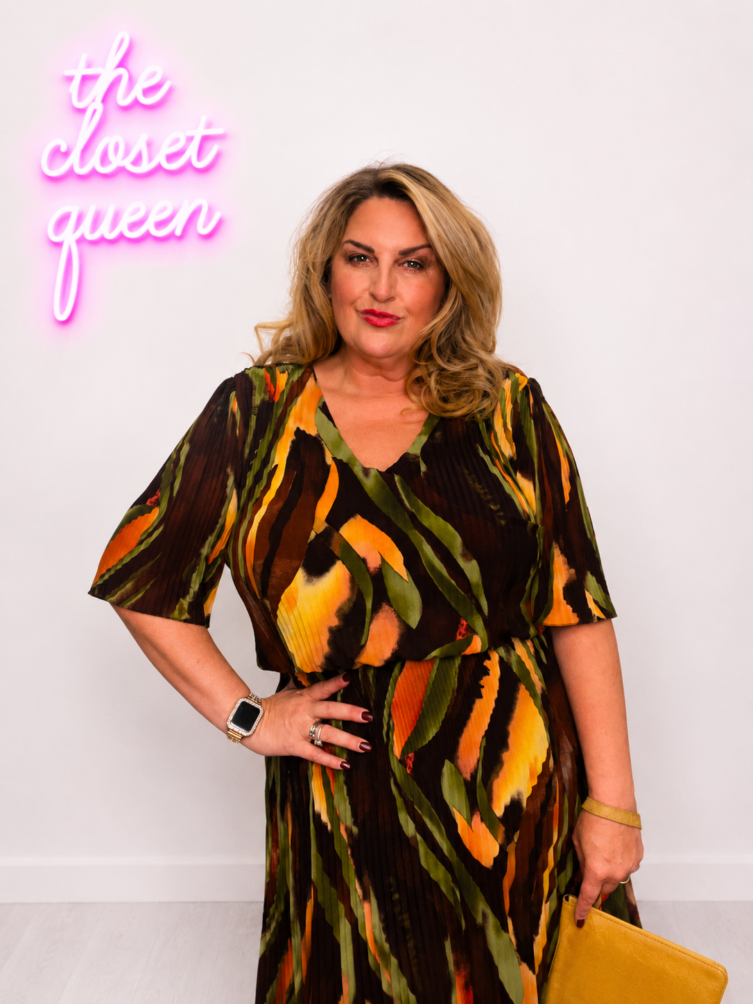 Mini Pleat Dress Waves