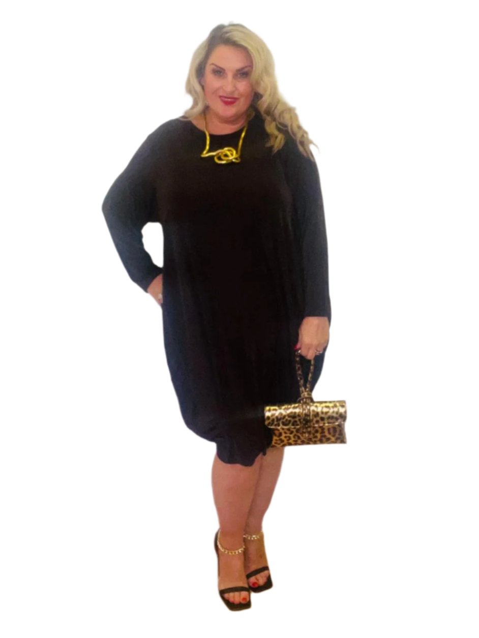 original dress slinky plus size brown