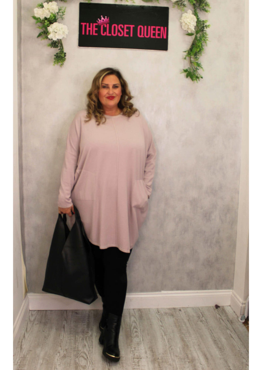Oval Side Jumper Dress