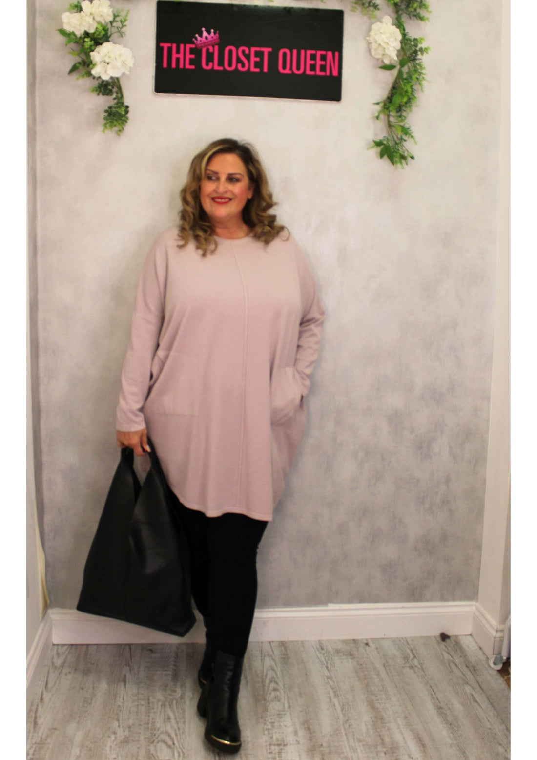 Oval Side Jumper Dress