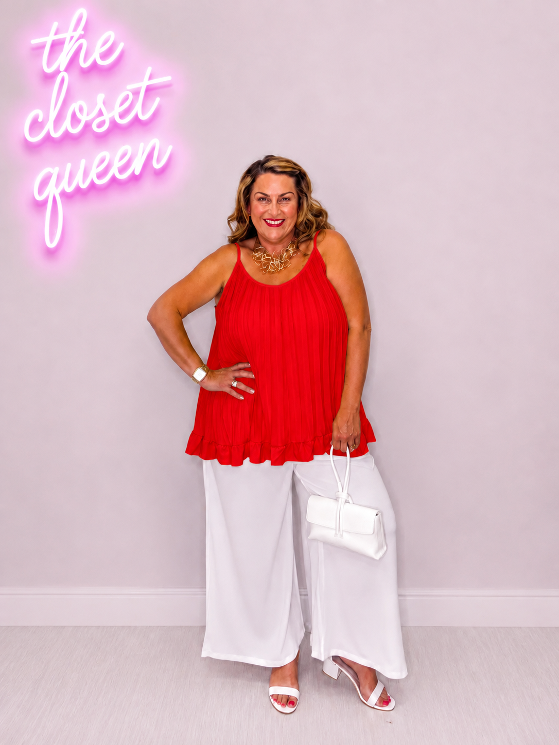 Pleat Swing Vest