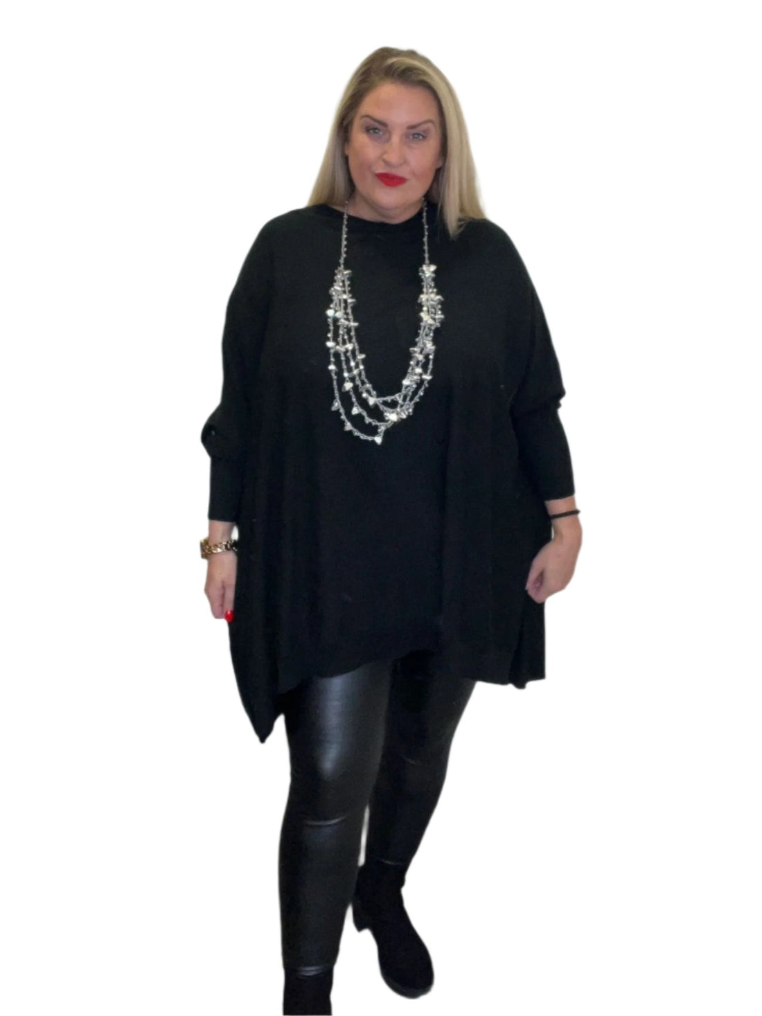 ponch jumper plus size black