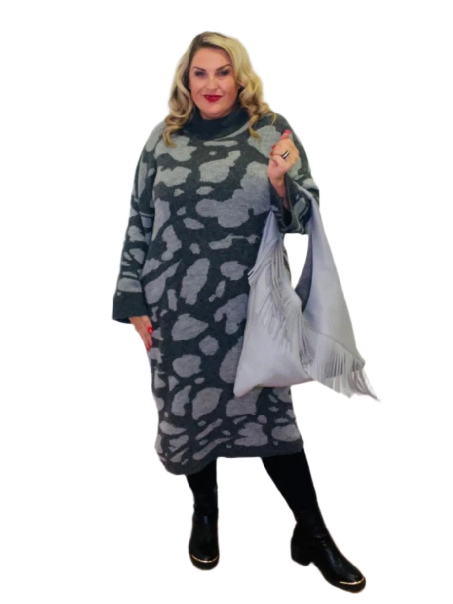 puddle jumper dress plus size grey
