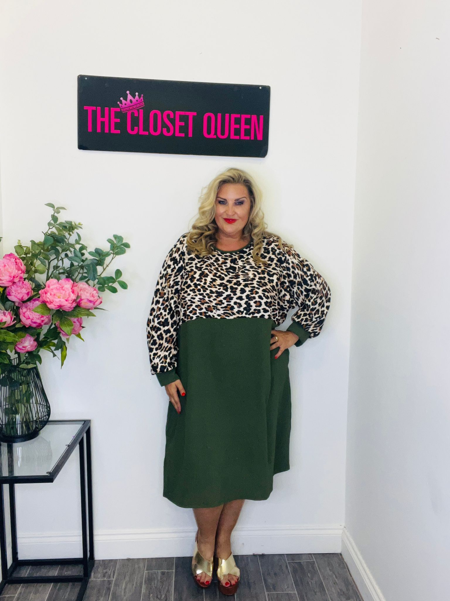 Plus size khaki skirt queen outlet