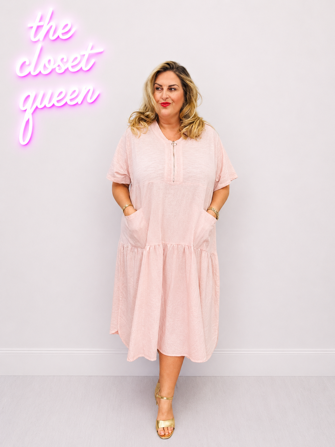 Ring Panel Maxi Dress