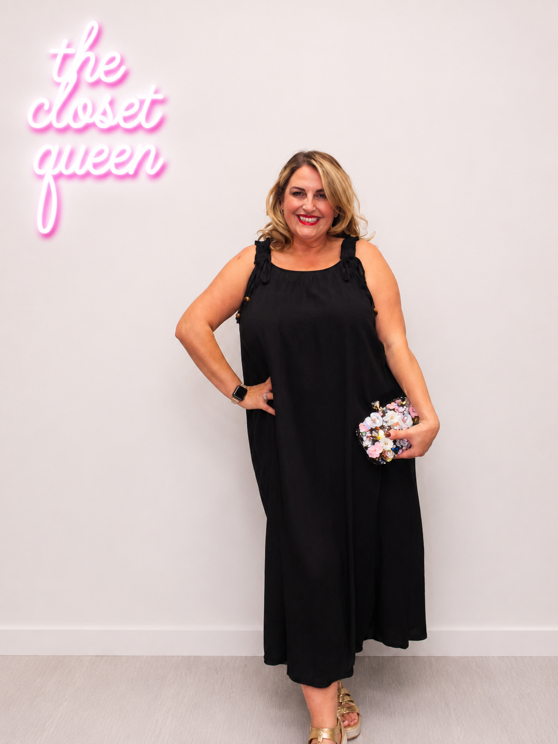 Ruffle Strap Bead Dress