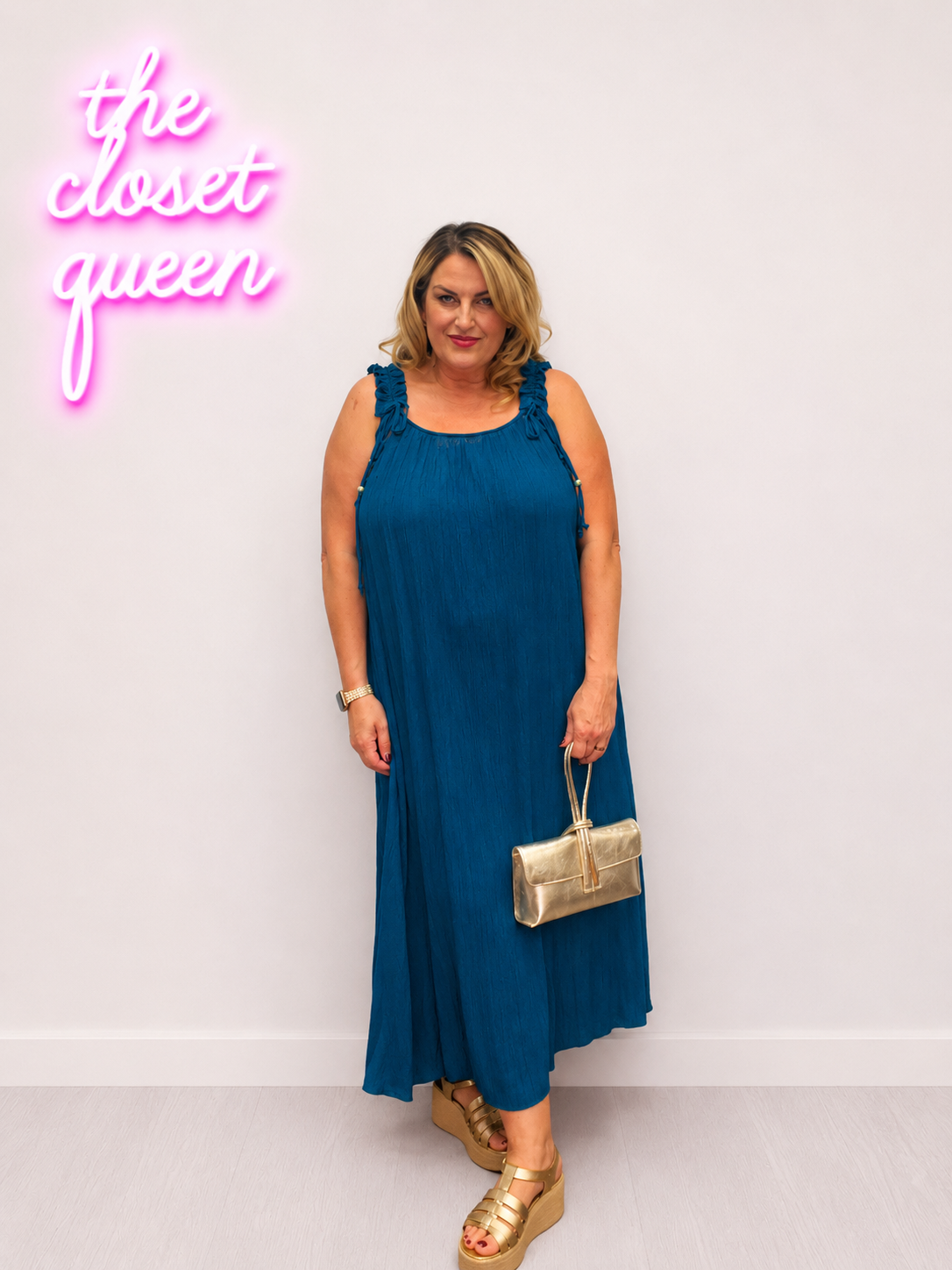 Ruffle Strap Bead Dress
