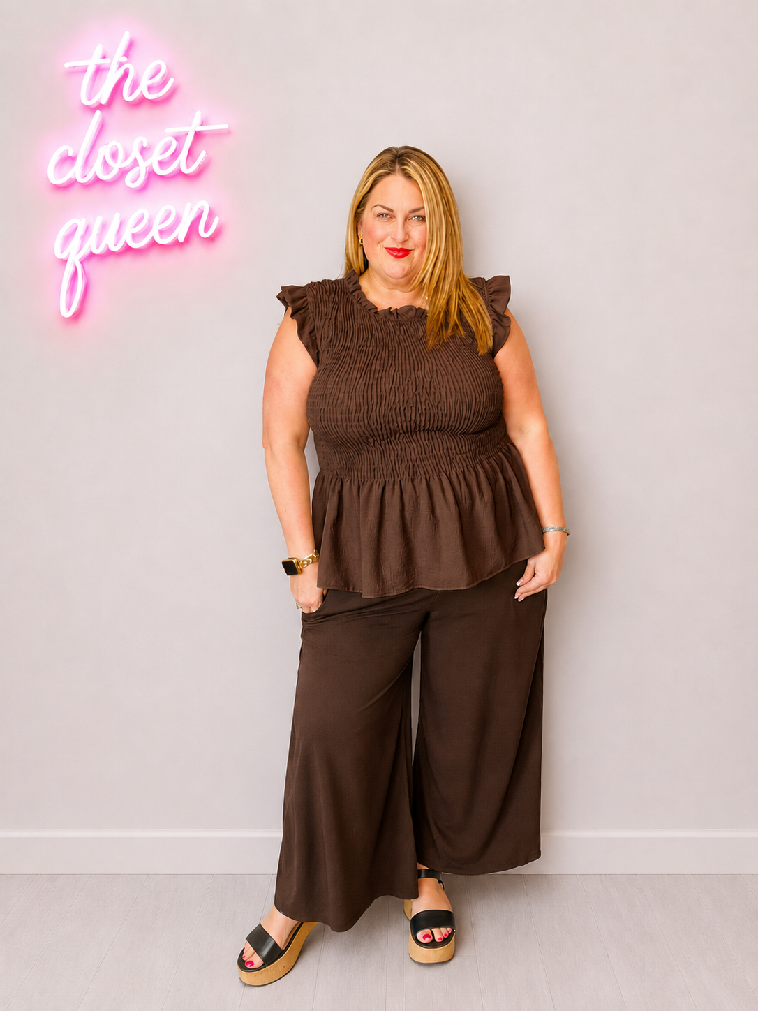 Sheered Top Peplum