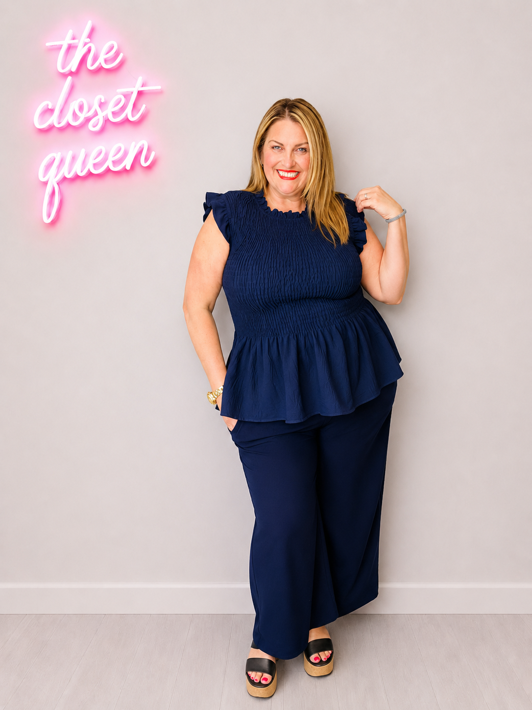 Sheered Top Peplum