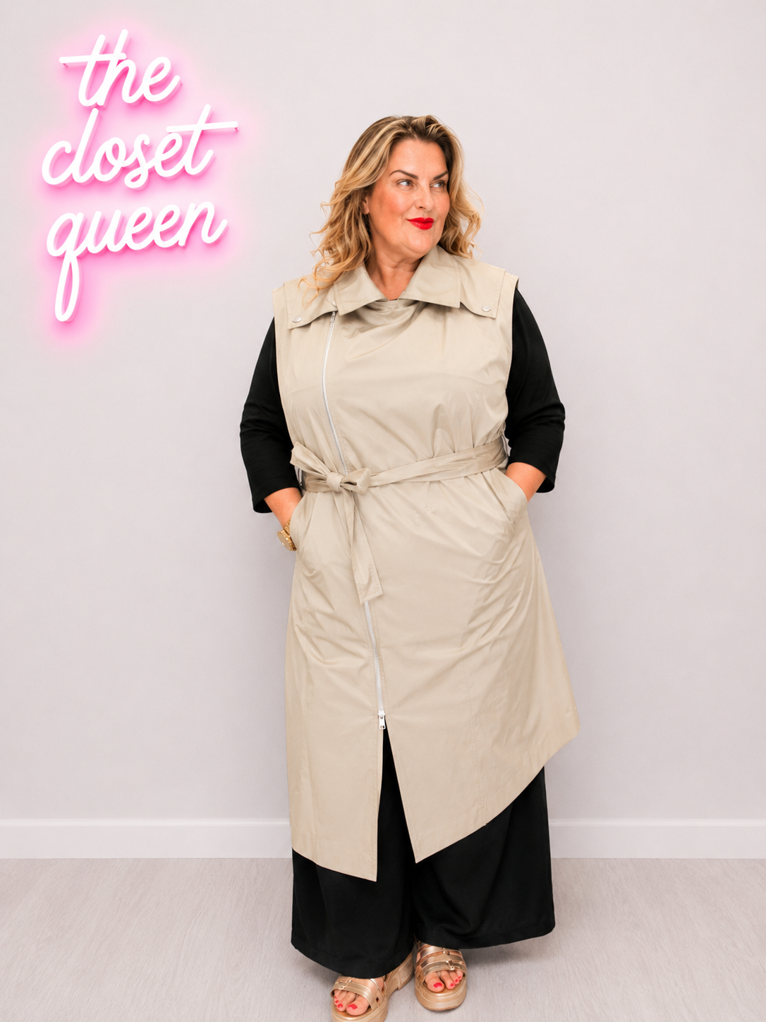 Side Zip Waistcoat By CREA-TIVE