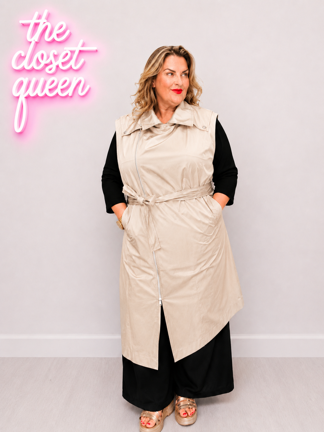 Side Zip Waistcoat By CREA-TIVE